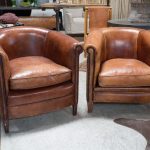 VINTAGE LEATHER CLUB CHAIRS - BD Antiques
