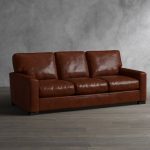 Turner Square Arm Leather Sofa | Pottery Barn