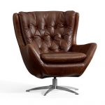 Wells Leather Swivel Armchair | Leather Club Chairs & Leather Chairs
