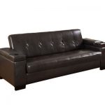 Logan Faux Leather Futon Sofa Bed - Page 1 u2014 QVC.com