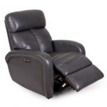Furniture Criss Leather Power Recliner with Power Headrest and USB