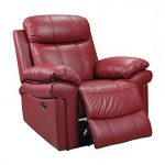 Amazon.com: Oliver Pierce OP0042 Hudson Leather Power Recliner Red