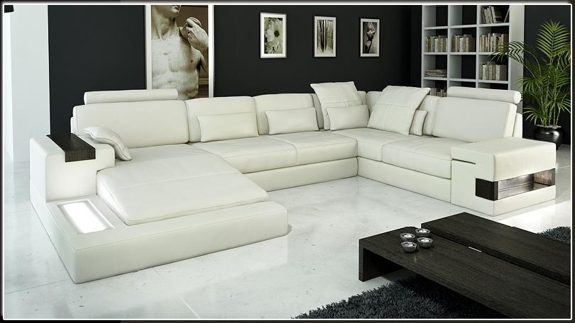 Modern Italian Leather Sectional Sofa CP-1692