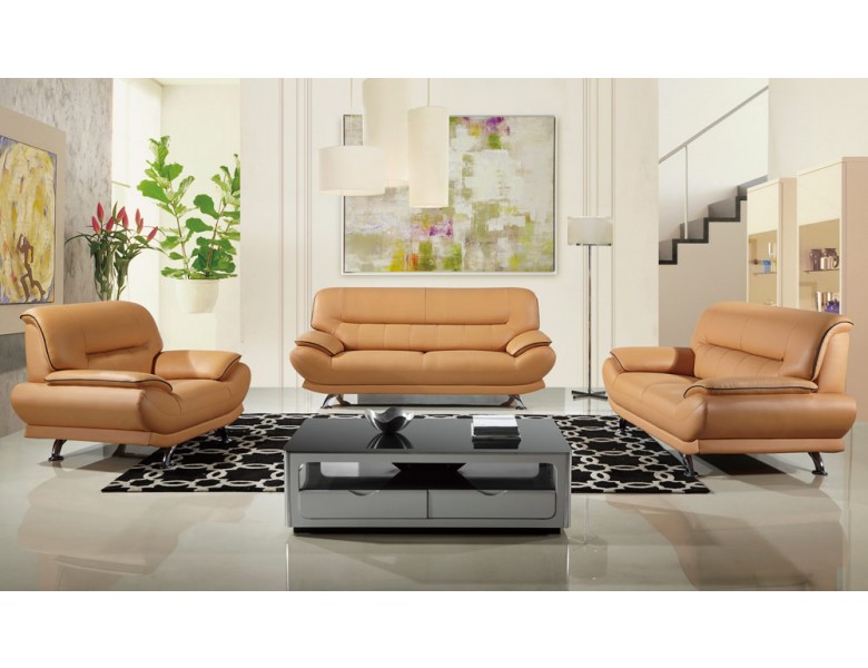 Bella Modern Genuine Leather Sofa