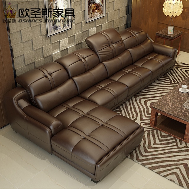 brown leather sofa set, contemporary leather sofa,elegant leather