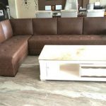 6 Seater Brown Designer Leather Sofa Set, Rs 49000 /set, Kenya
