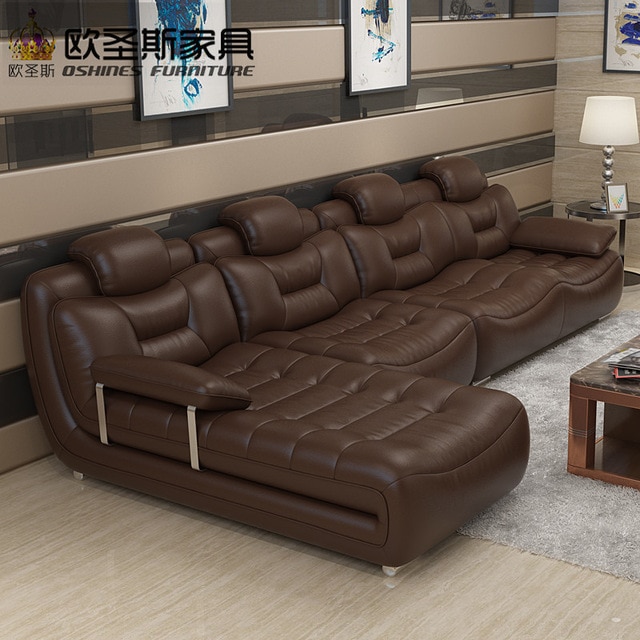 Happy brown cotemporary furniture living room imported italy faux