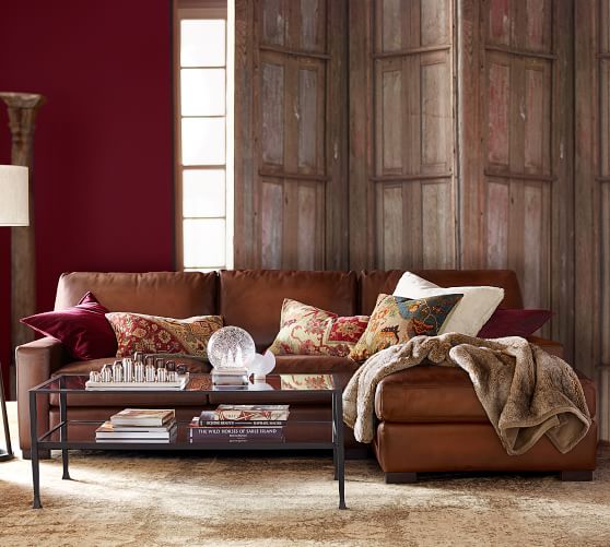 Trendy leather sofas sectional