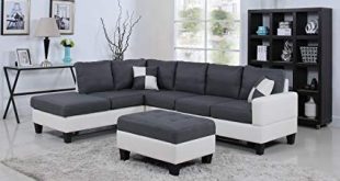 Amazon.com: Classic Two Tone Large Linen Fabric and Bonded Leather