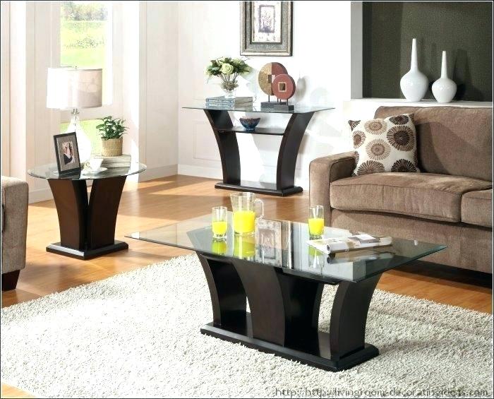 Living Room End Table Sets 3 Piece Living Room Table Sets Black