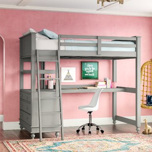 Bunk Bed With Desk And Drawers | Wayfair
