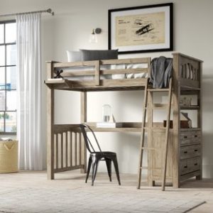 Loft Bed With Desk And Dresser | Wayfair