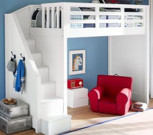 Catalina Stair Loft Bed | Pottery Barn Kids