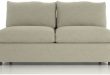 Lounge II Armless Loveseat + Reviews | Crate and Barrel