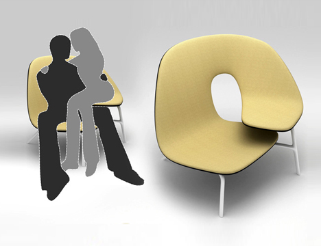 Loveseat Literalism: Two-Person Chair for Cuddling Couples | Designs