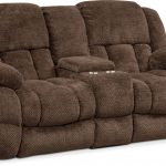 Turbo Reclining Loveseat with Console | Value City Furniture and