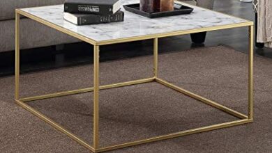 Amazon.com: Convenience Concepts Gold Coast Faux Marble Coffee Table