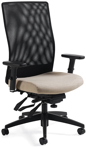 Global Weev High Back Mesh Chair with Multi Function Adjustment 2220-3