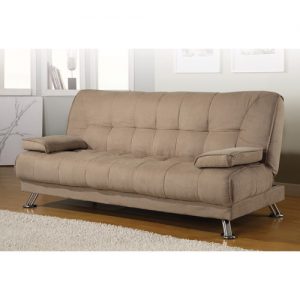 Coaster Company Braxton Microfiber Sofa Bed, Beige - Walmart.com
