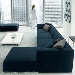 Modern comfortable corner sofa set design blue velvet sofa furniture