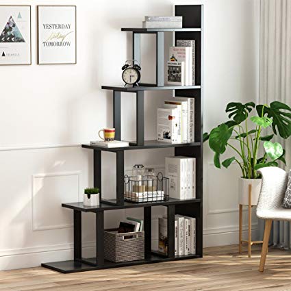 Amazon.com: Tribesigns 5-Shelf Ladder Corner Bookshelf, Modern