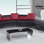 Contemporary S Curved Sectional Sofa with Contrasting Modern Pillows