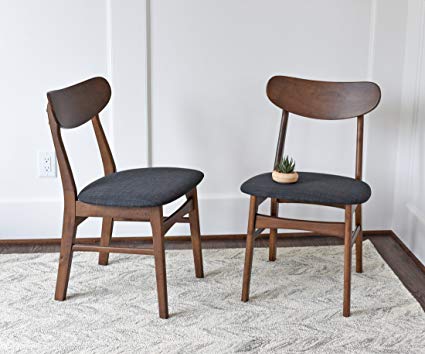 Amazon.com: Mid Century Modern Dining Chairs SET OF 2 by Edloe Finch