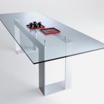 Adorable Modern Glass Table At Miles Dining Contemporary Tables