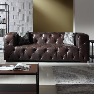 Modern Italian Leather Sofa | Wayfair