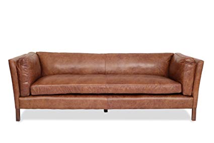 Amazon.com: Edloe Finch Modern Leather Sofa - Mid Century Modern