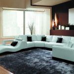TB1005 Modern Living room furniture corner sofa set leather corner