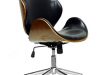 Amazon.com: Baxton Studio Bruce Modern Office Chair, Walnut/Black