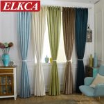 Luxury Chenille Curtains for Living Room Modern Window Curtains for