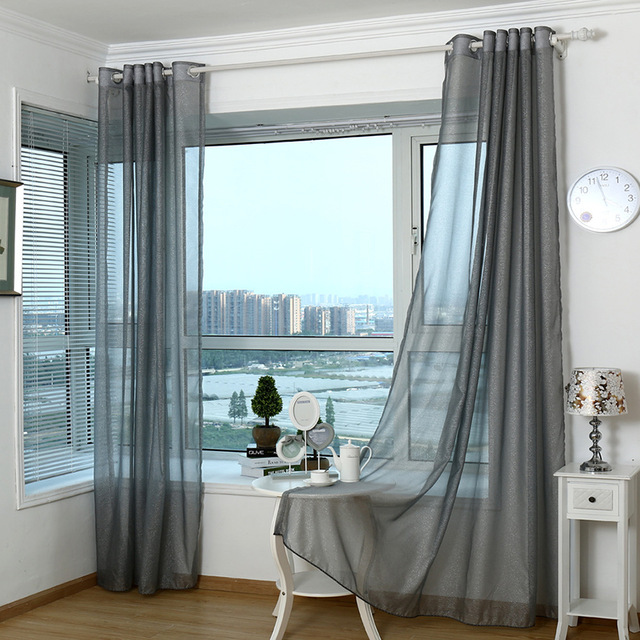 2018 Modern Curtains For Living Room Tulle Window Curtains for