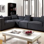 CM6037GY 4 pc langdon gray fabric modular sectional sofa set