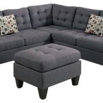 4-Piece Modular Sectional Sofa and Ottoman - Transitional - Living