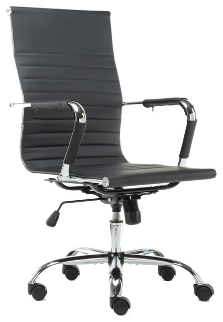 Pearce High-Back Adjustable Office Chair, Black - Contemporary