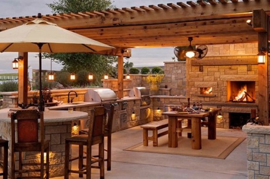 95 Cool Outdoor Kitchen Designs - DigsDigs