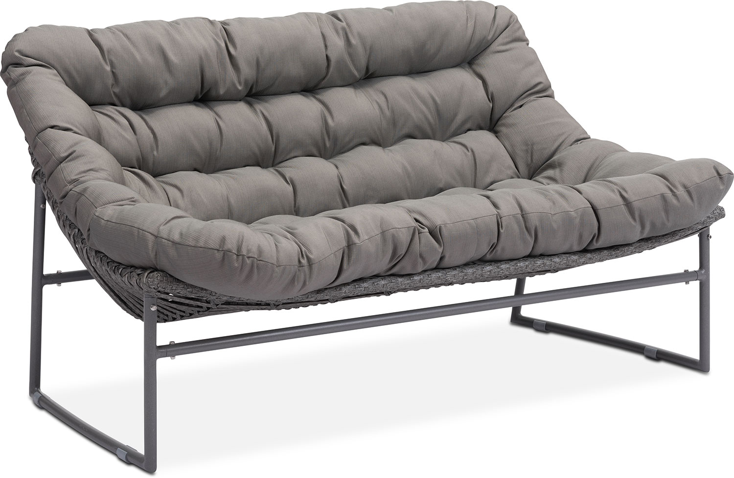 Alexa Outdoor Sofa - Gray | Value City Furniture and Mattresses