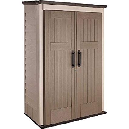 Amazon.com : Rubbermaid Plastic Large Vertical Outdoor Storage Shed