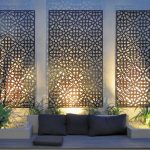 Grail Laser Cut Screen. The Grail Outdoor Wall Art is a contemporary
