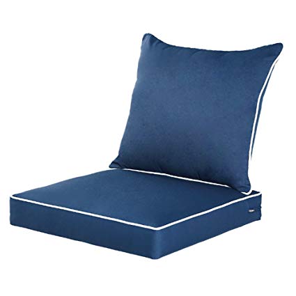 Amazon.com : QILLOWAY Outdoor/Indoor Deep Seat Chair Cushions Set
