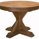 Alberta Single Pedestal Table in Dining Tables | Amish Furniture