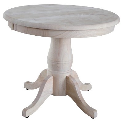Round Pedestal Table Wood - International Concepts : Target