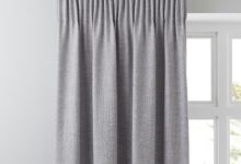 Vermont Dove Grey Lined Pencil Pleat Curtains | Dunelm