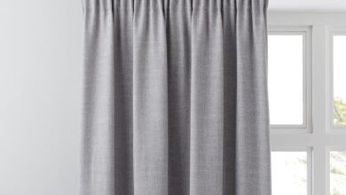 Vermont Dove Grey Lined Pencil Pleat Curtains | Dunelm