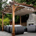 Pergola with roof | 10'x12' Arched Breeze Pergola with Retractable