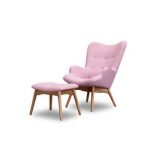 Pink Chair And Ottoman | Wayfair