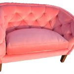 Pink Velvet Tea Cup Settee - Contemporary - Loveseats - by Blue Chair