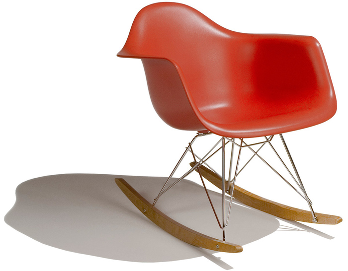 Eames® Molded Plastic Armchair With Rocker Base - hivemodern.com